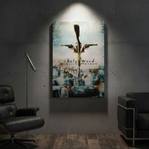 Marilyn Manson Holy Wood Gun Cross Custom Canvas Art Print 24x36!